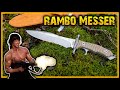 Mythos rambo messer  1kg brutalster stahl  heartstopper survival messer review