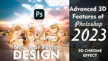 Chrome 3D Text in Photoshop :  Create a REALISTIC CHROME TEXT Effect in Photoshop 3D :Easy-To-Follow