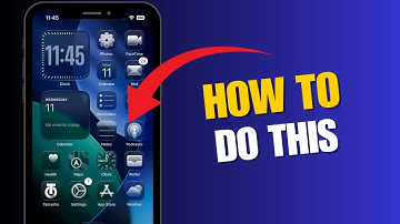 Transparent home screen settings in iPhone IOS 26