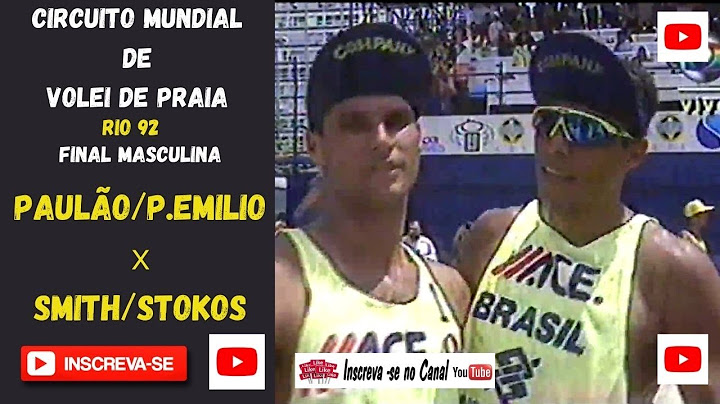 FinaL Circuito Mundial de Volei de Praia Rio 92 -  Paulão/P.Emilio X Smith/Stoklos