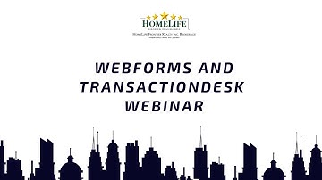 HLF Webforms and TransactionDesk Webinar
