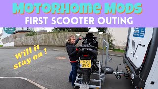 Motorhome Mods : First Time Towing the Scooter