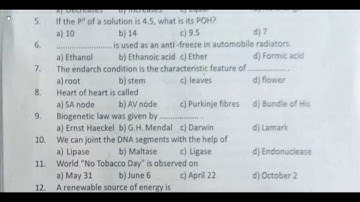 10th Science Second Revision Question Paper 2019-2020 | Salem District | English Medium