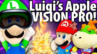 Crazy Mario Bros: Luigi's Apple Vision Pro!