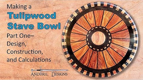 Making a Tulipwood Stave Bowl, Part 1