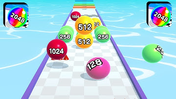 Ball Run 2048 Gameplay Walkthrough All Level Mobile Relaxing Video Android,iOS Alltrailer Update BR2