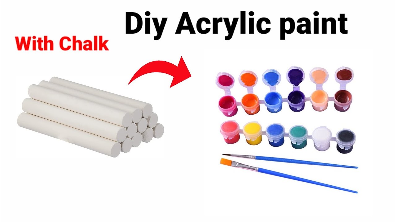How to make Acrylic paint at home/homemade acrylic paint/How to make ...