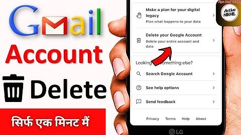 Gmail account delete kaise kare | Google account delete kaise kare | 2024 | permanently delete gmail