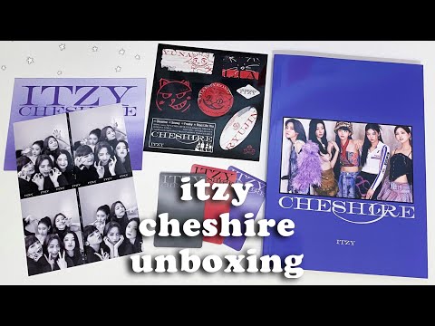распаковка альбома ITZY - “Cheshire” (limited edition) 🐈‍⬛  kpop album unboxing
