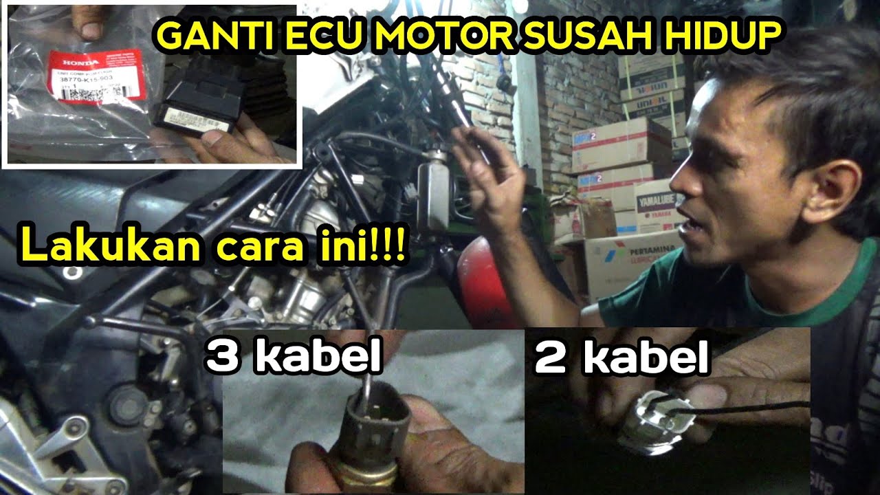 Setelah ganti Ecu,motor malah susah hidup dan brembes||CB 150 R