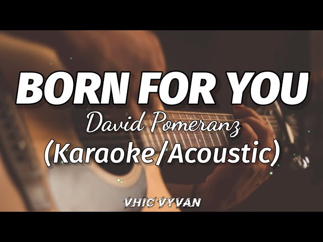 Born For You - David Pomeranz (Karaoke/Acoustic) class=