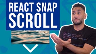 Make full viewport sections snap scroll in React (scroll to sections on click, animation, more) by Digital CEO 13,154 views 1 year ago 16 minutes