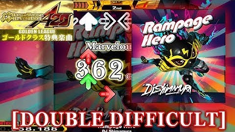 【DDR A20】 Rampage Hero [DOUBLE DIFFICULT] 譜面確認＋クラップ