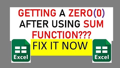 SUM FUNCTION NOT WORKING GETTING ZERO (0)