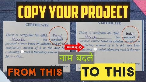 How to Edit Handwritten name in assignment , How to edit Handwritten name in project | Cosmos Moju