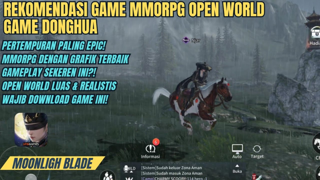 Rekomendasi Game Donghua MMORPG Open World Grafik Terbaik – Moonlight Blade