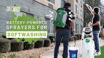Battery Powered Sprayers for Softwashing | FlowZone®