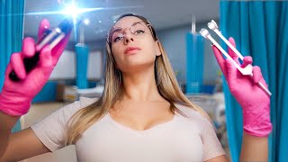 ASMR Ear Cleaning: Deep Relaxation Experience, Rain sounds, Ear exam Otoscope for Sleep