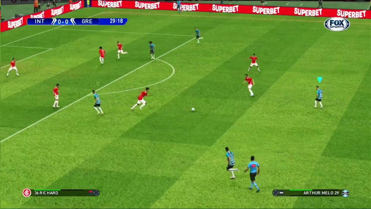 ⚽ Internacional x Grêmio | Simulação Realista | Gameplay de Futebol  