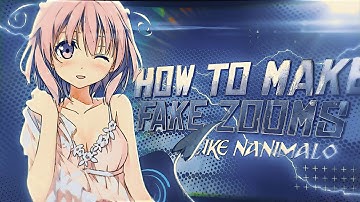 How to make fake zooms like NANIMALO on Alight Motion AMV tutorial