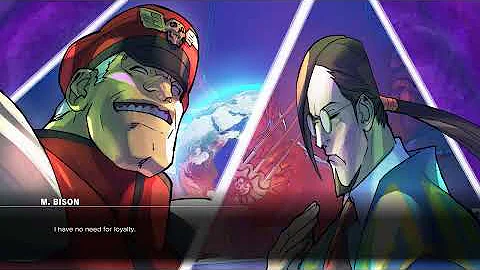 Street Fighter 5 M Bison Story Cutscenes and Ending HD