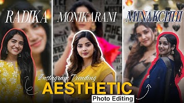 Instagram Trending Aesthetic || Photo Editing Tutorial | Aesthetic Background Photo Editing Picsart.