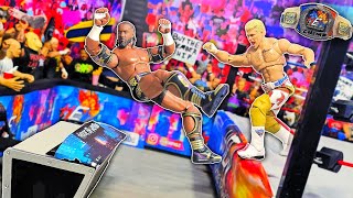 Oba Femi Vs Cody Rhodes Last Man Standing Match! WWE Action Figure Match!