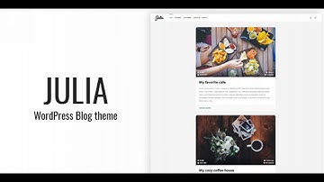 Julia - Classic WordPress Blog Theme | Themeforest Website Templates and Themes