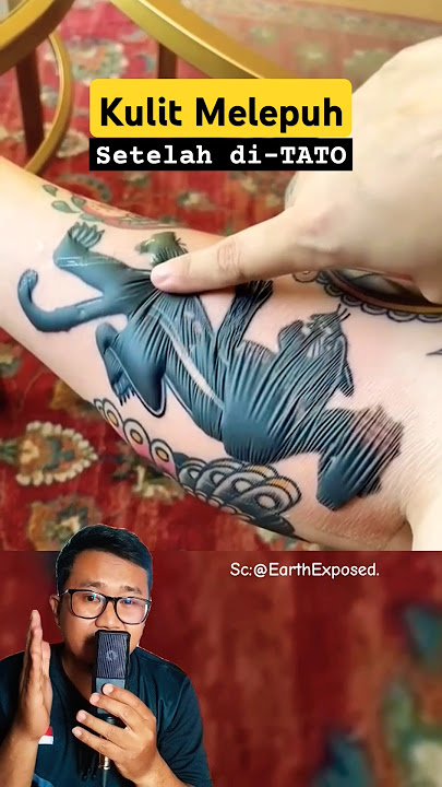 Kulit melepuh setelah di Tato? #shorts #education #science #tattoo #art