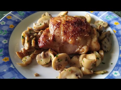 Video: Pollo Al Forno Con Funghi