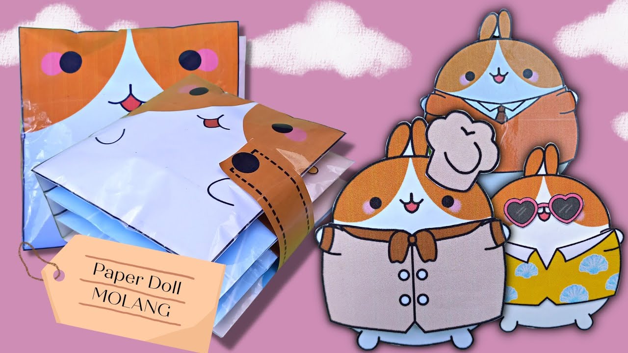 Molang house  Paper dolls diy, Hello kitty crafts, Paper dolls