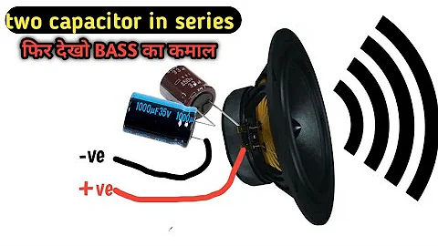 why double capacitor used in speaker
