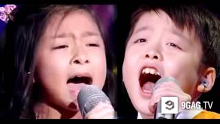 INCREDIBLE Young Boy And Young Girl Singing ''You Raise Me Up''