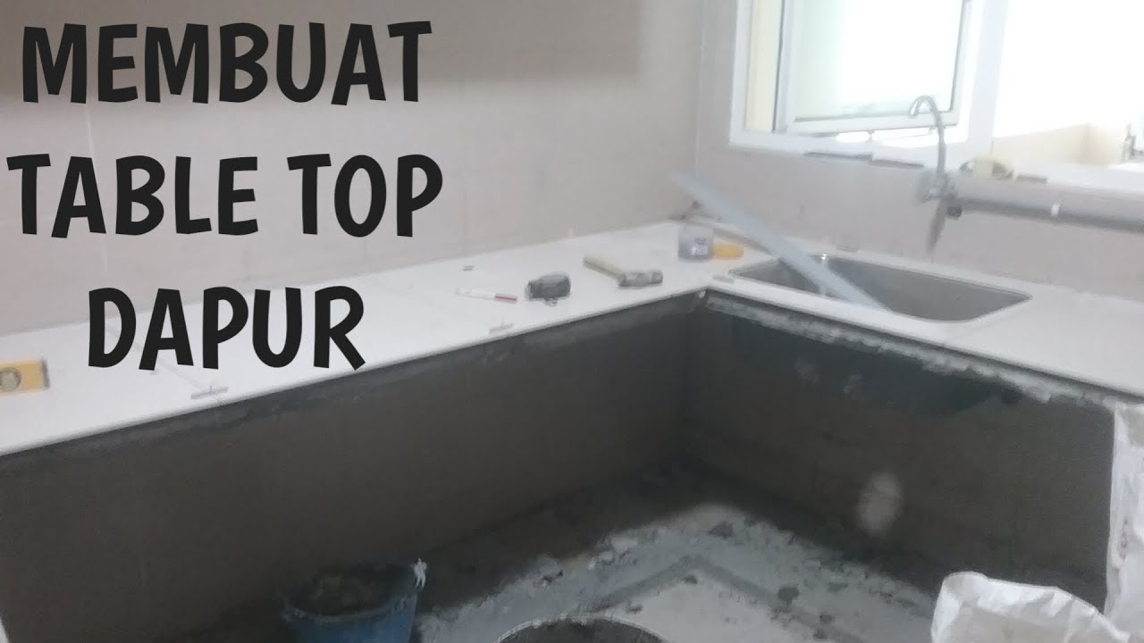 Membuat table top dapur  bentuk  L shape YouTube