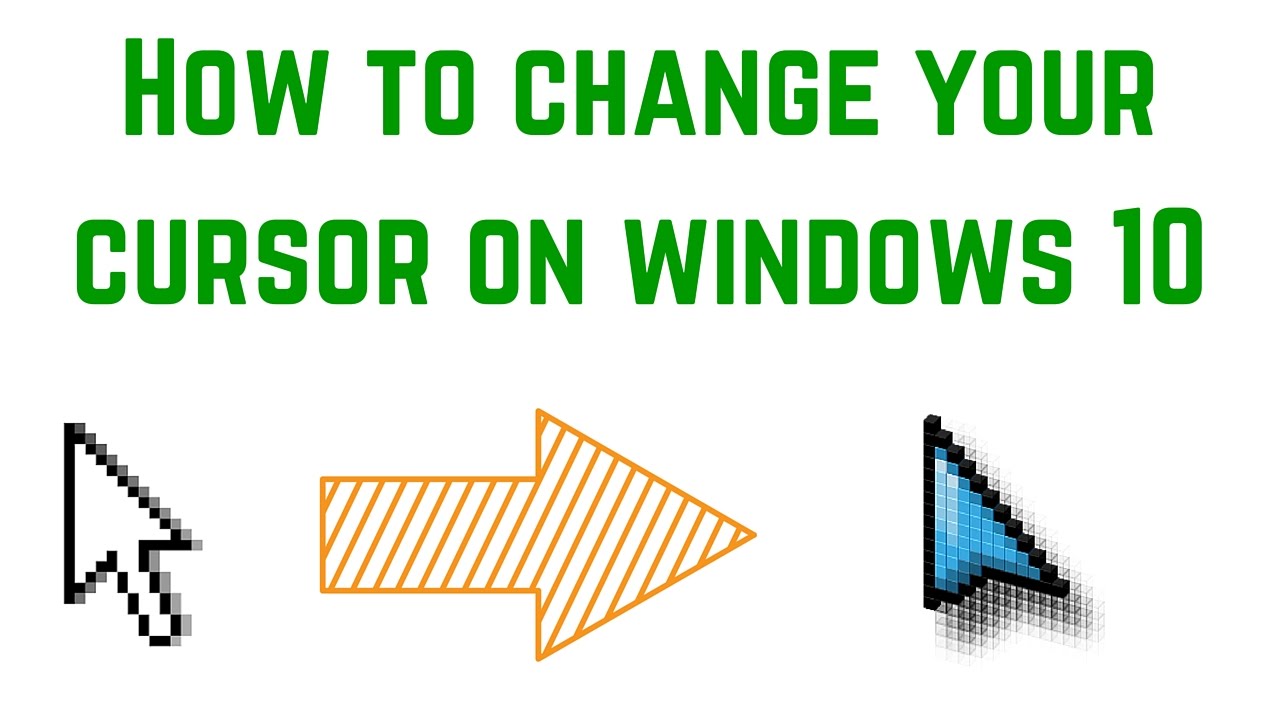 How to change your cursor on windows 10 - YouTube