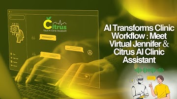 𝗔𝗜 𝗧𝗿𝗮𝗻𝘀𝗳𝗼𝗿𝗺𝘀 𝗖𝗹𝗶𝗻𝗶𝗰 𝗪𝗼𝗿𝗸𝗳𝗹𝗼𝘄 – 𝗠𝗲𝗲𝘁 𝗩𝗶𝗿𝘁𝘂𝗮𝗹 𝗝𝗲𝗻𝗻𝗶𝗳𝗲𝗿 & 𝗖𝗶𝘁𝗿𝘂𝘀 𝗔𝗜 𝗖𝗹𝗶𝗻𝗶𝗰 𝗔𝘀𝘀𝗶𝘀𝘁𝗮𝗻𝘁