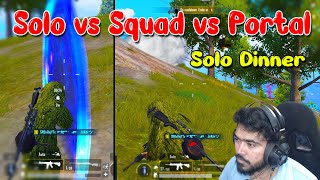 Solo Raj vs Full Squad vs PORTALS | PORTAL is Dominator