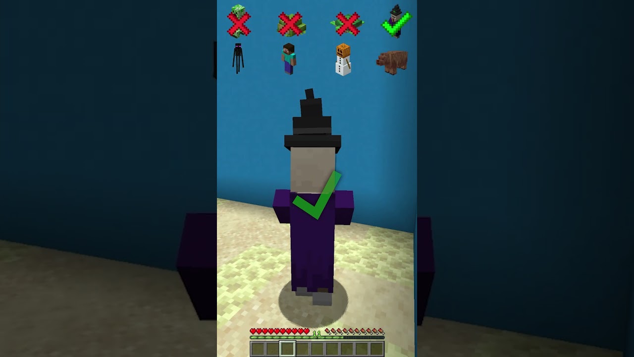 Squid Game Wall vs Different Mobs #shorts #meme #minecraft