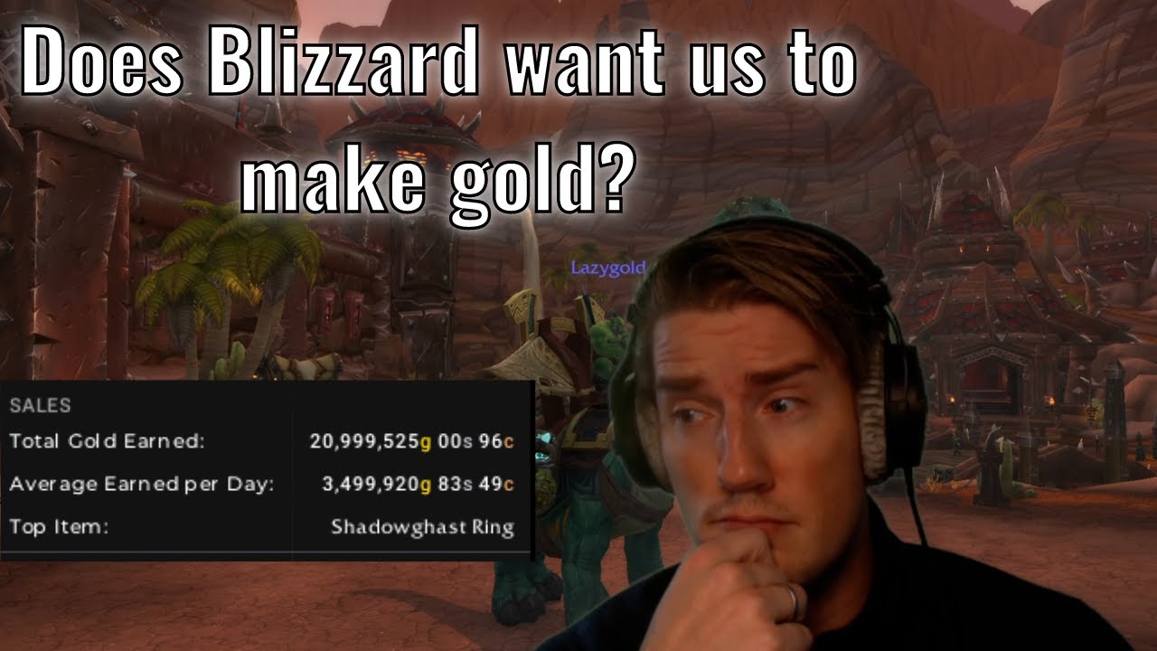 Why Blizzard doesnt want goldmaking to be too profitable!