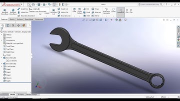 SolidWorks Tutorial - How to make Combination Spanner [Wrench]