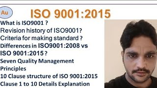 ISO 9001:2015/ISO9001 5th Edition  (Mr. Quality) is live!