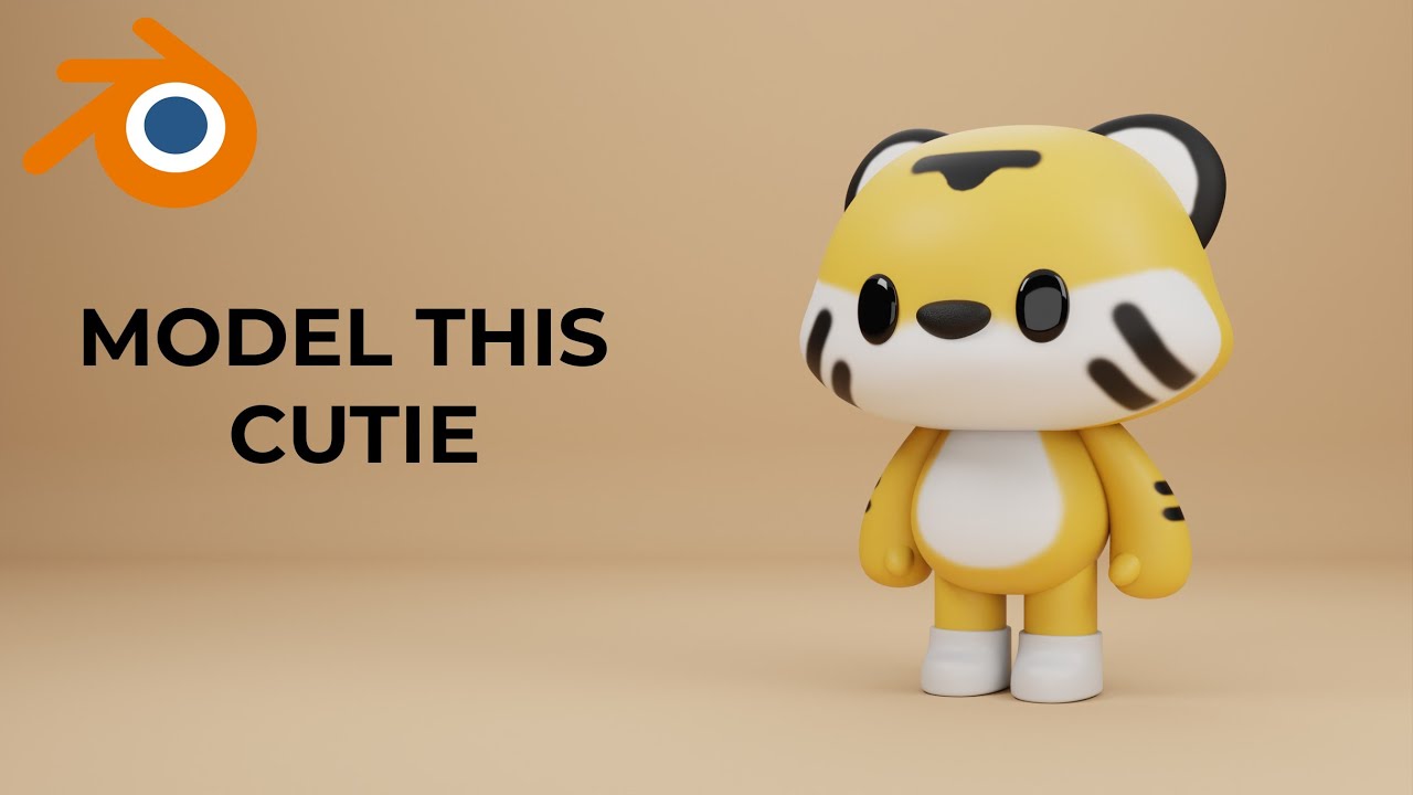 Model a cute character for game in blender . (Beginner's Tutorial ...