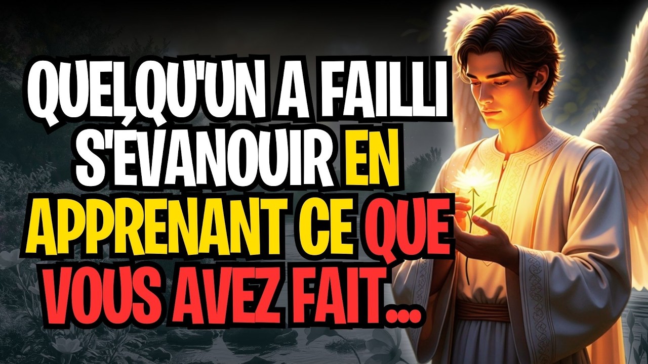 QUELQU'UN A FAILLI S'ÉVANOUIR EN APPRENANT CE QUE VOUS AVEZ FAIT...