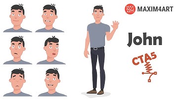 John. Character G3 360. Cartoon Animator 5