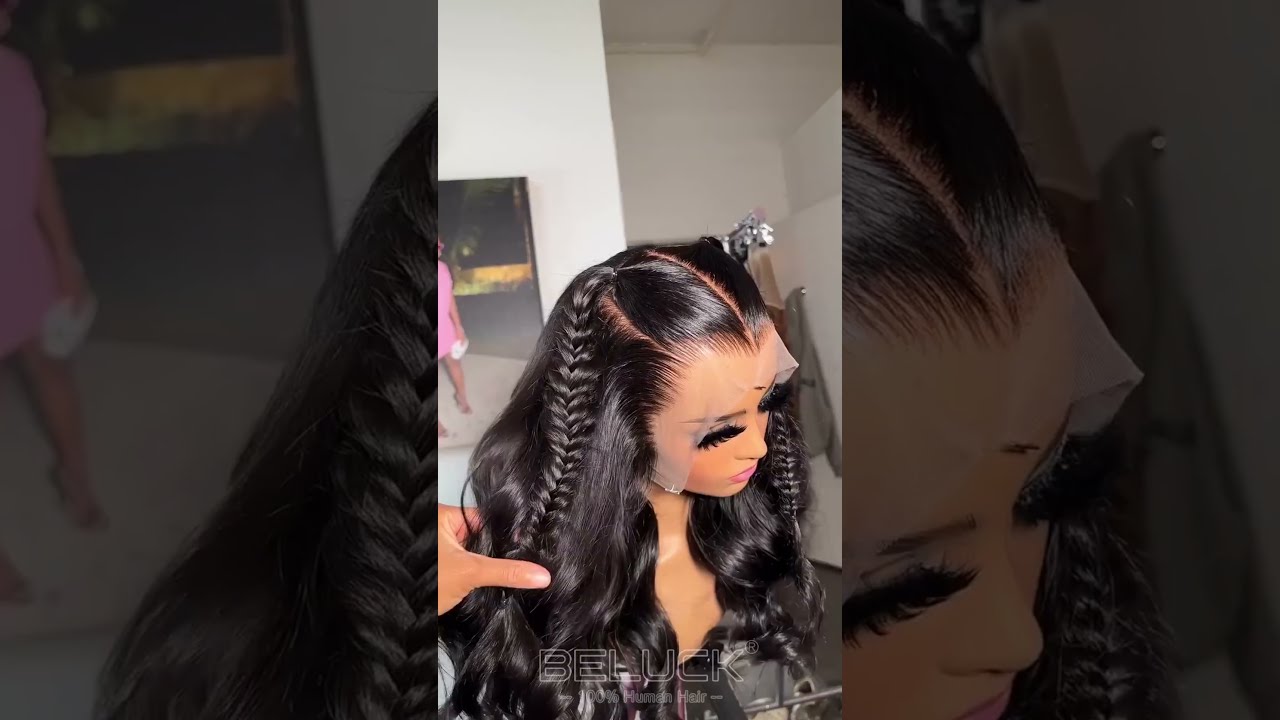 13x6 HD Transparent Lace Frontal Wig Love This Braids Hairstyle Hdlace Braidstyles
