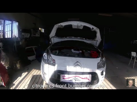 Citroën C3 (2009 - 2017)  Front bumper removal