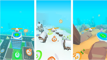 Sky Glider 3D - Walkthrough Gameplay  [IOS & Android]