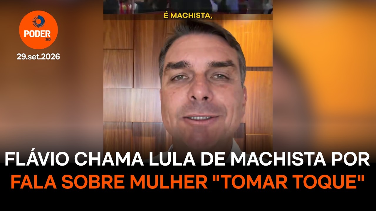 Flávio chama Lula de machista por fala sobre mulher “tomar toque”