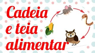 CADEIA ALIMENTAR E TEIA ALIMENTAR