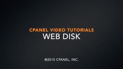 cPanel Tutorials - Web Disk